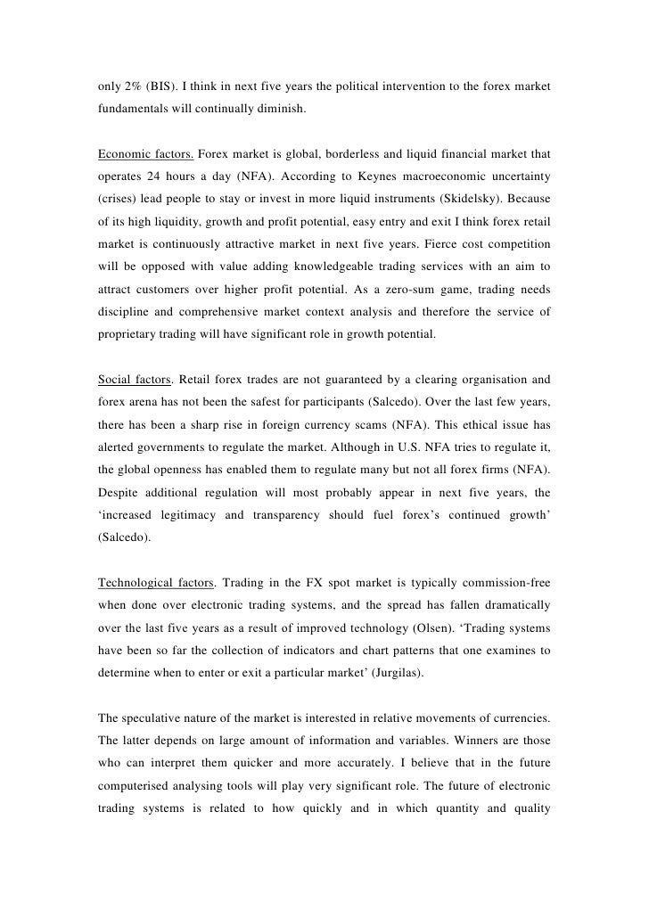 Analysis Of Forex Industry By Sander Kaus - 